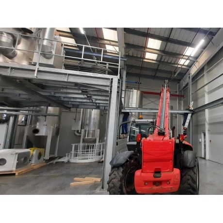 Realizare structura metalica turnuri racire, bazin de apa, supanta hala Resilux Packaging
