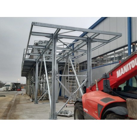 Realizare structura metalica turnuri racire, bazin de apa, supanta hala Resilux Packaging