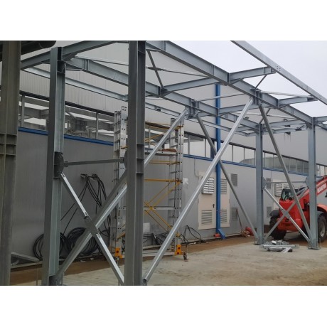 Realizare structura metalica turnuri racire, bazin de apa, supanta hala Resilux Packaging