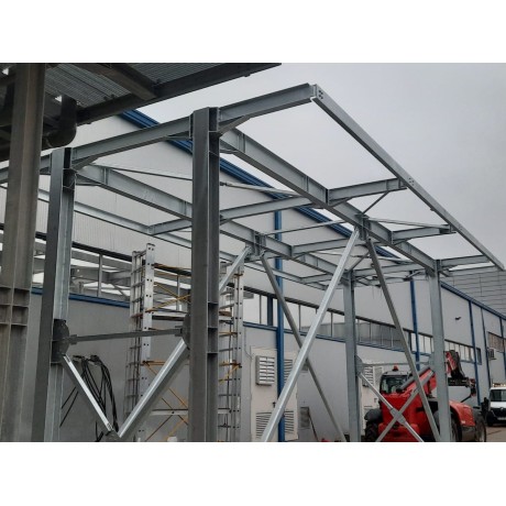 Realizare structura metalica turnuri racire, bazin de apa, supanta hala Resilux Packaging
