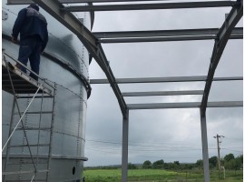 Realizare structura metalica turnuri racire, bazin de apa, supanta hala Resilux Packaging