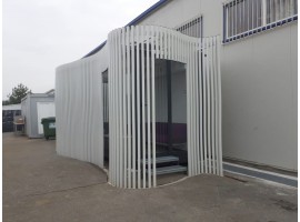 Realizare structura metalica fumoar Klingspor Romania